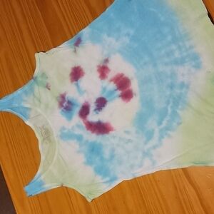 Tie Dye Daisy Fuentes Tank Top, Small